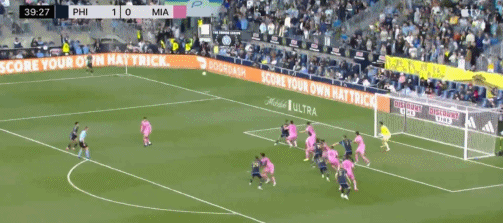⚽Hiệp 1 MLS: Sullivan và Barib ghi bàn, Philadelphia Union tạm thời dẫn trước Miami International 2-0