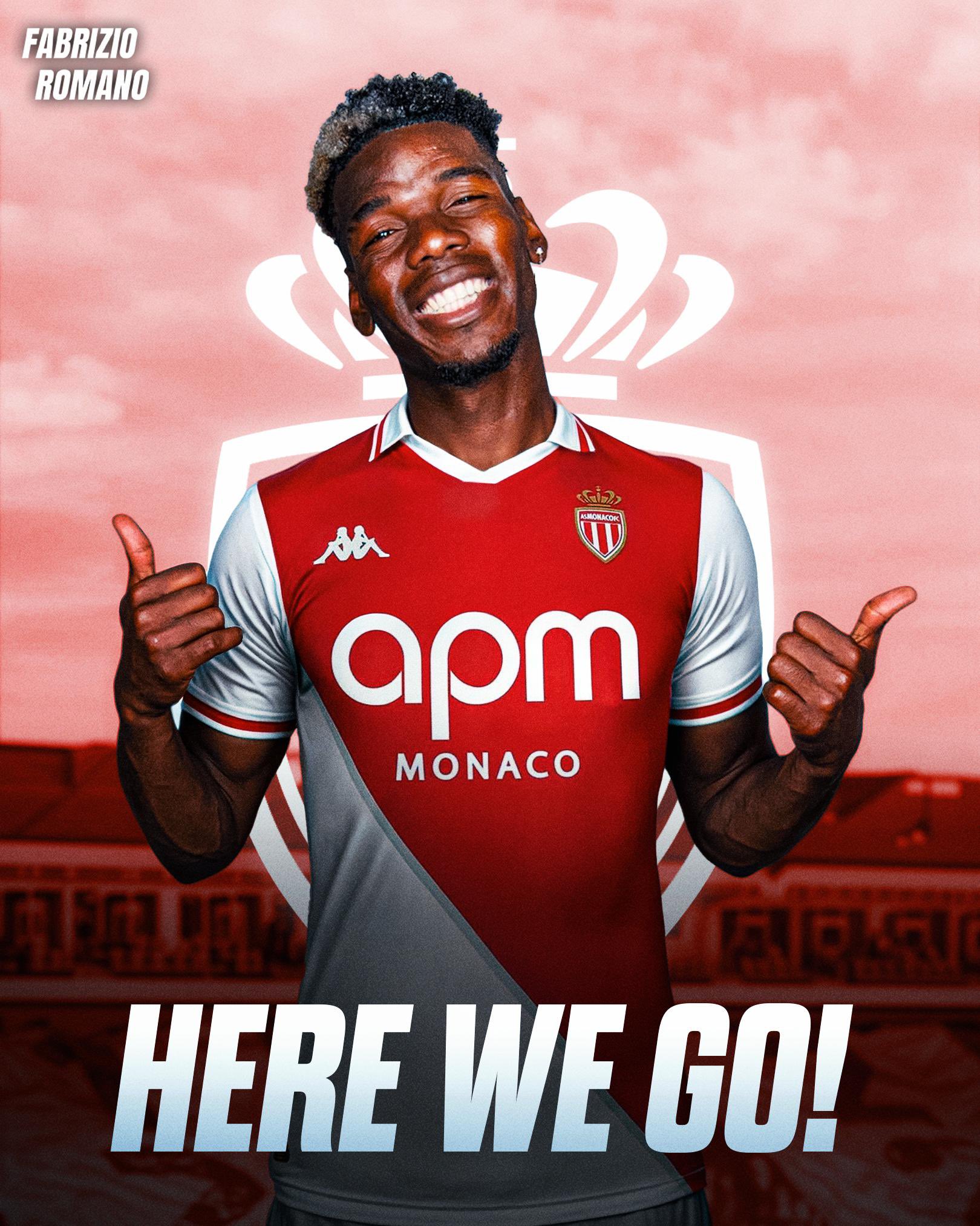 Chúng ta bắt đầu thôi! Romano: Pogba gia nhập Monaco miễn phí, ký hợp đồng đến năm 2027
