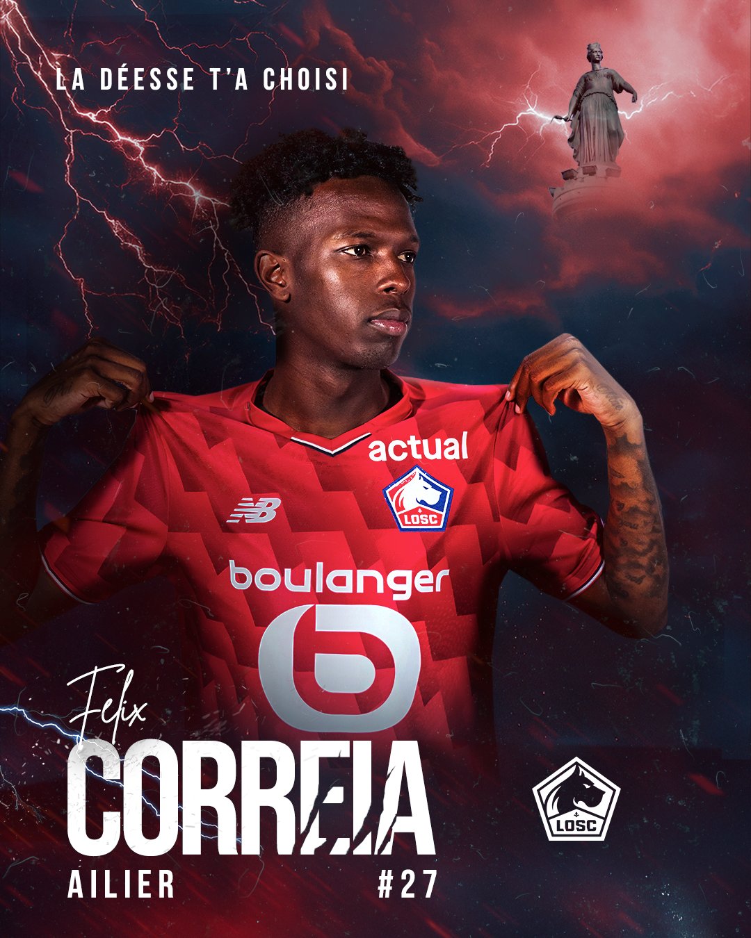 Chính thức: Lille chính thức ký hợp đồng với tiền đạo Felix Correa của Gil Vicente