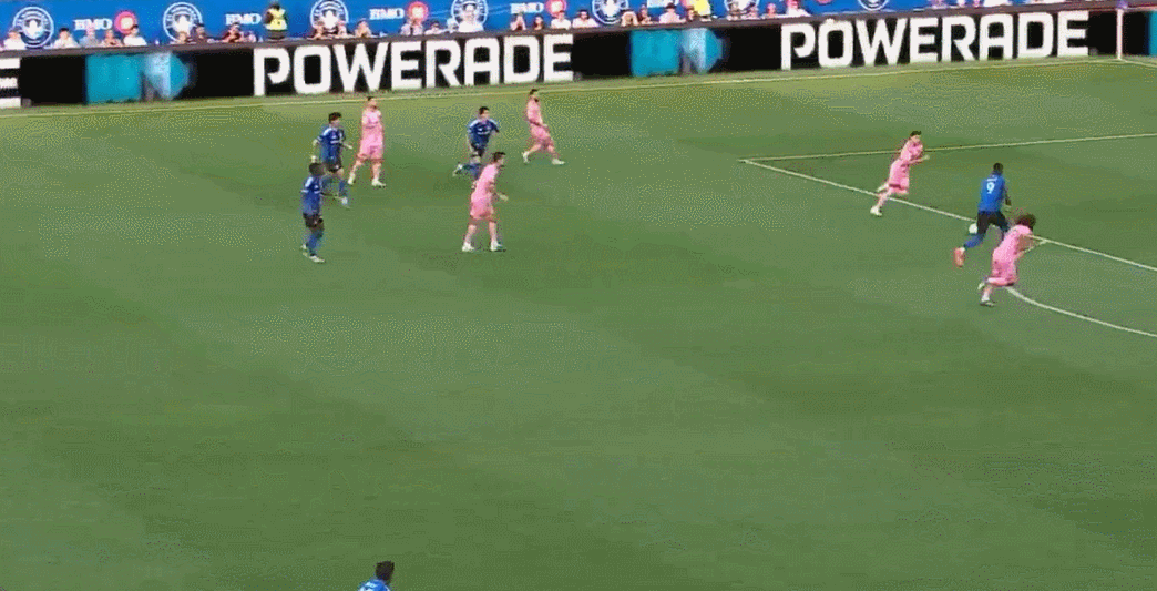 Hiệp 1 của MLS: Messi chuyền bóng, sút bóng, mất bóng, Prince tấn công, Miami 2-1 Montreal